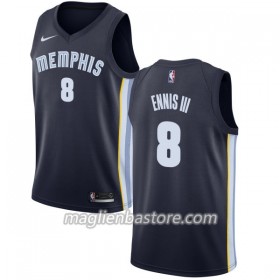 Maglia NBA Memphis Grizzlies James Ennis III 8 Nike 2017-18 Navy Swingman - Uomo